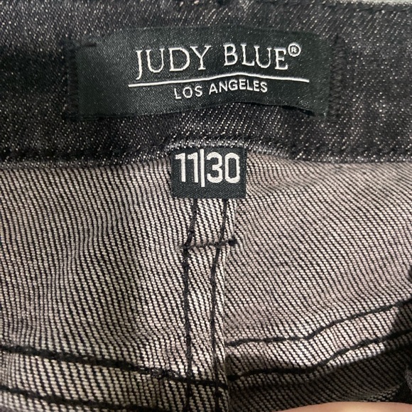Judy Blue straight leg black denim Jean women's size 11/30 EUC size 11 size 30 - Picture 4 of 15